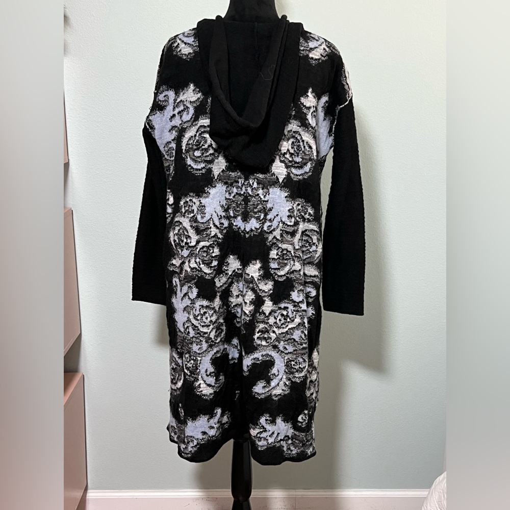 FREE PEOPLE After The Storm Long Knit Hooded Cardigan - M - Picture 7 of 9
